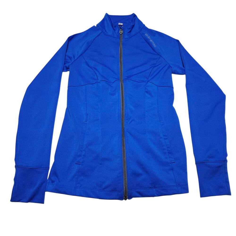 Womens Under Armour All Season Gear Full Zip Jacket Semi-Fitted Royal Blue SZ XS